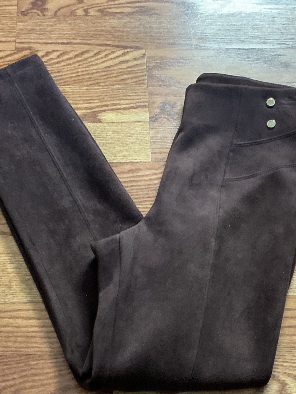Marc New York Chocolate Brown Sueded Leggings Size XS